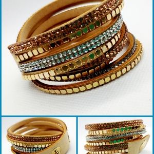 Sandstone Wrap Gem Bracelet Bangle